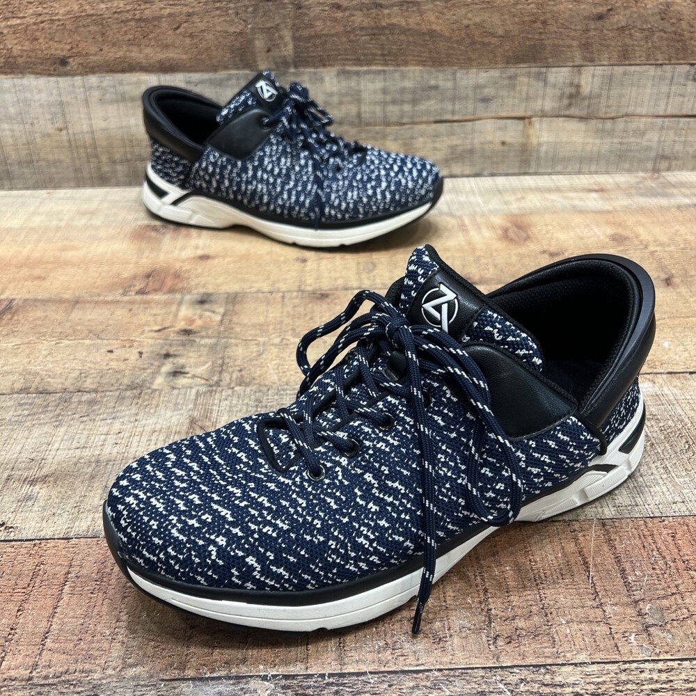 Zeba Shoes Mens Blue/White Walking Comfort Shoes Size 10 (44)
